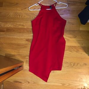 Windsor Red Slit Dress